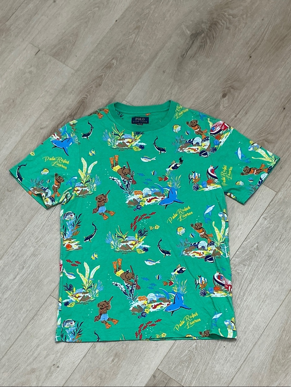 Polo by Ralph‎ Lauren Green Kids' Ocean Adventure Graphic Tee